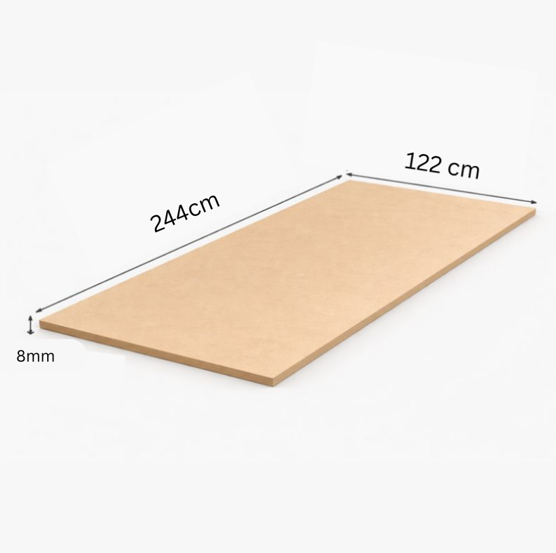 ورق ام دی اف خام 8 میل 122cm*244cm*8mm