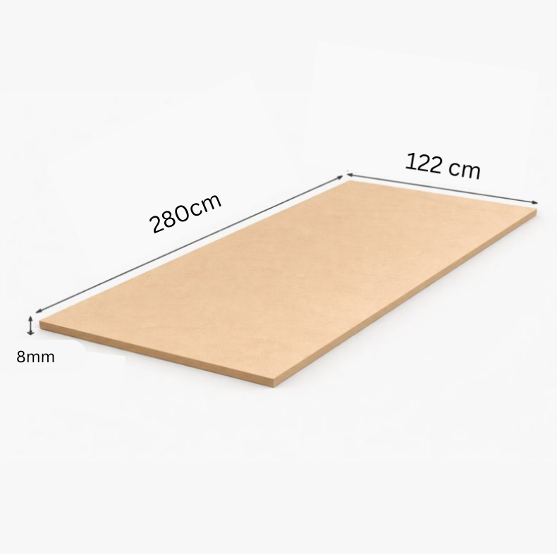 ورق ام دی اف خام 8 میل 122cm*280cm*8mm