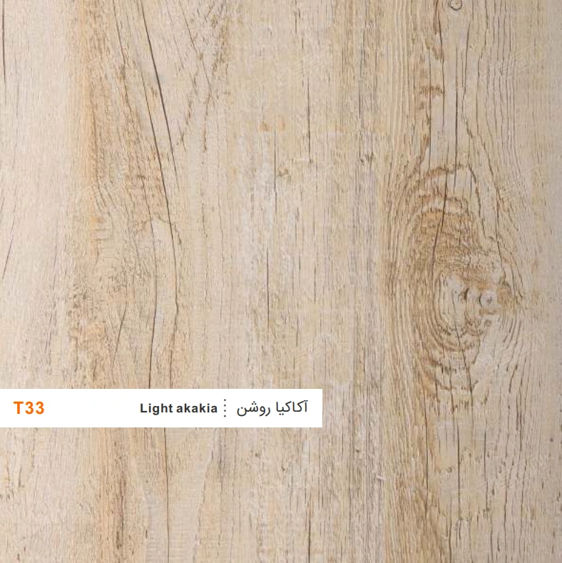 ورق ام دی اف T33 تیسان آکاکیا روشن (Light akakia)