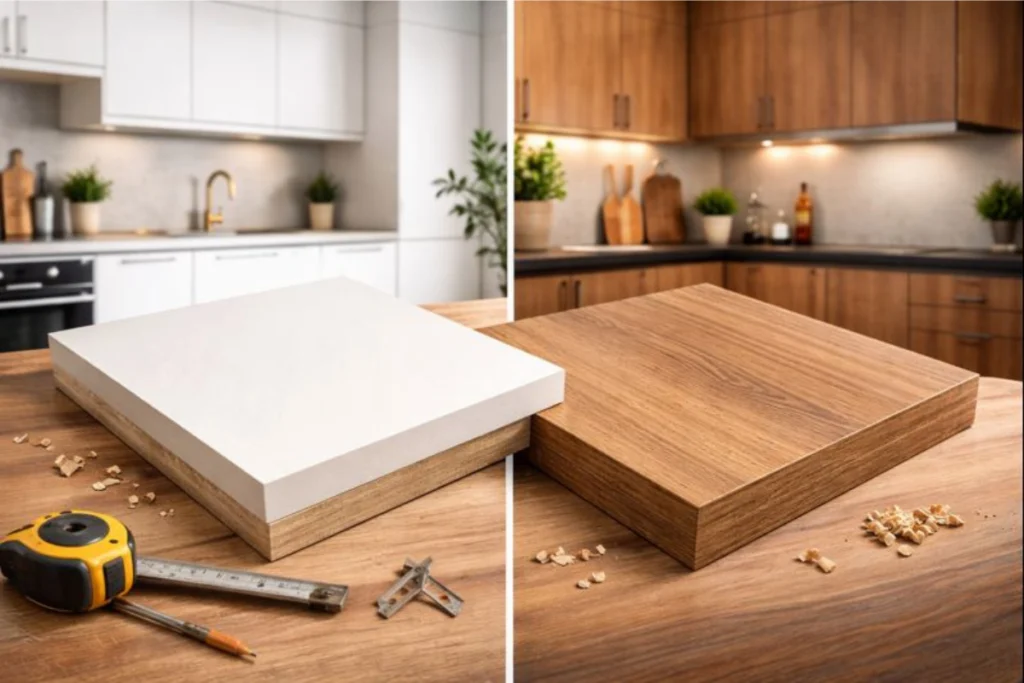 تفاوت ورق ام دی اف ساده و طرح چوب چیست؟