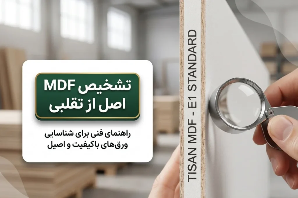 نحوه تشخیص ام دی اف اصل از تقلبی هنگام خرید ورق ۱۴۰۵