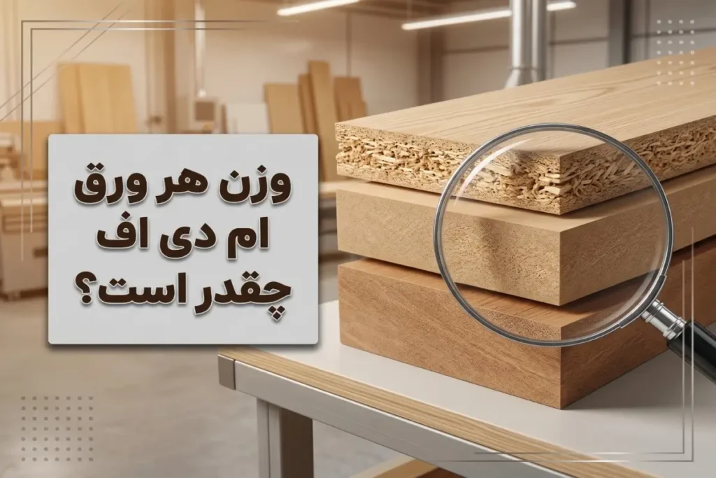 وزن هر ورق ام دی اف چقدر است؟ + جدول وزن کامل
